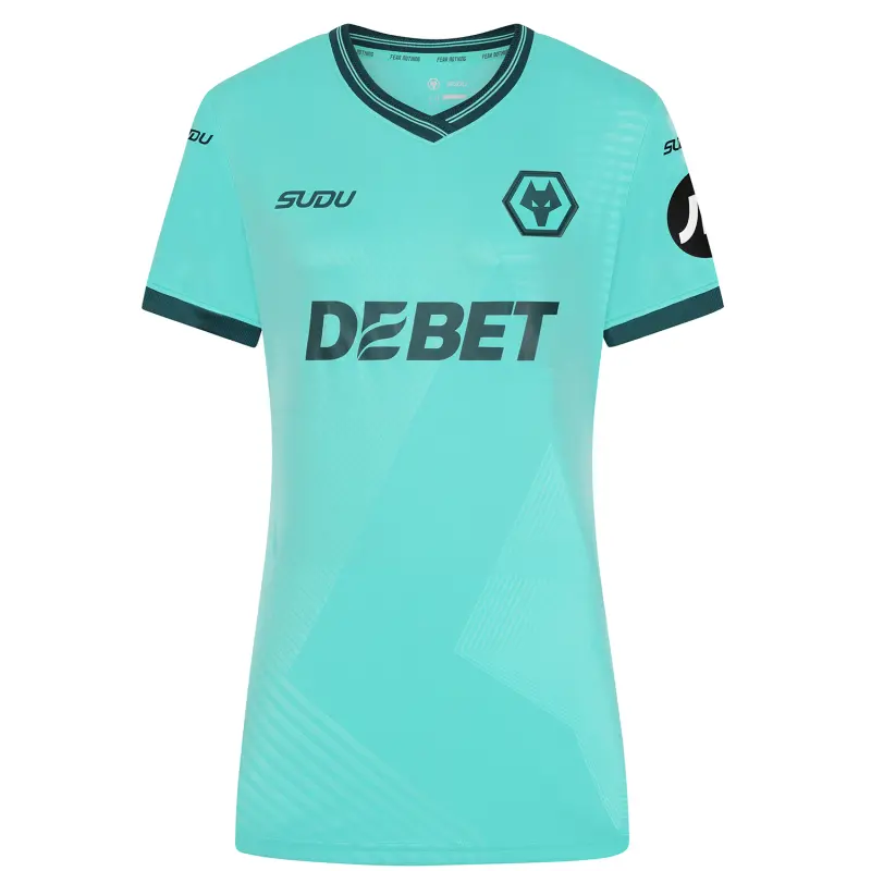Wolverhampton Wanderers Shirt Store | 2025-26 Wolves Away Shirt – Womens With Custom Printing Collection Wolverhampton Wanderers Official Gear
